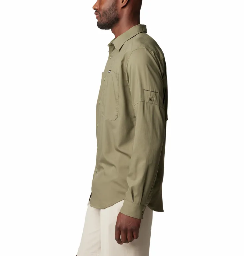 Columbia Silver Ridge Utility Lite LS Shirt in Stone Green-2