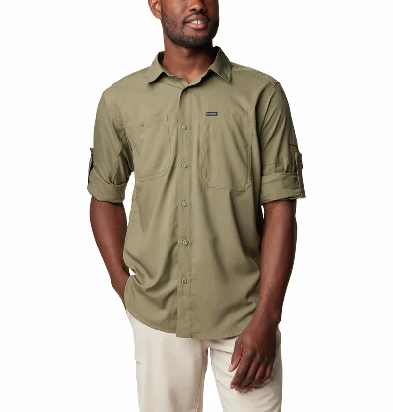 Columbia Silver Ridge Utility Lite LS Shirt in Stone Green-1