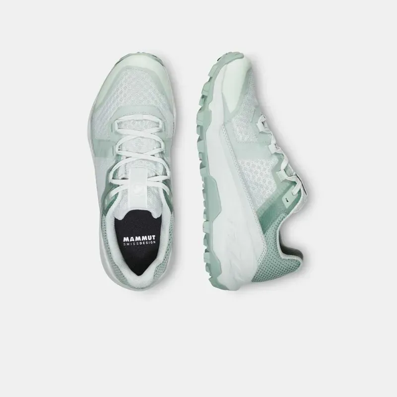 Mammut Girun II Low GTX Women's Shoes in Silver Sage-White-1