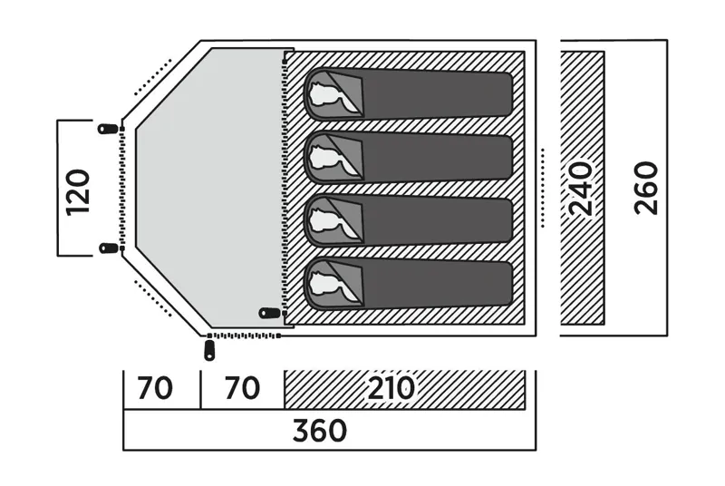 Easy Camp Blazer 400 in Rustic Green-1
