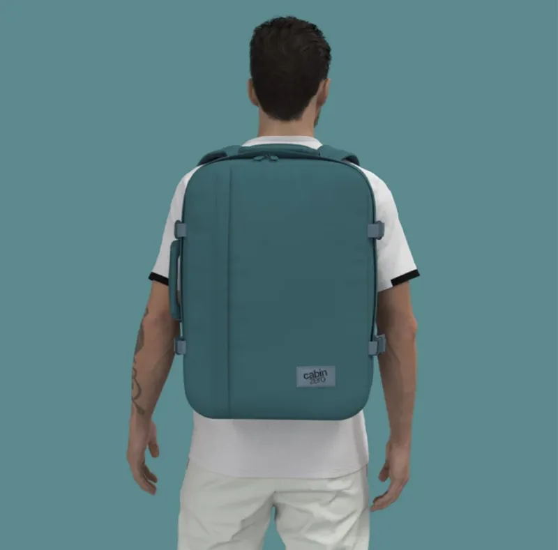 Cabin Zero Classic 44 Litre Cabin Backpack in Aruba Blue-11