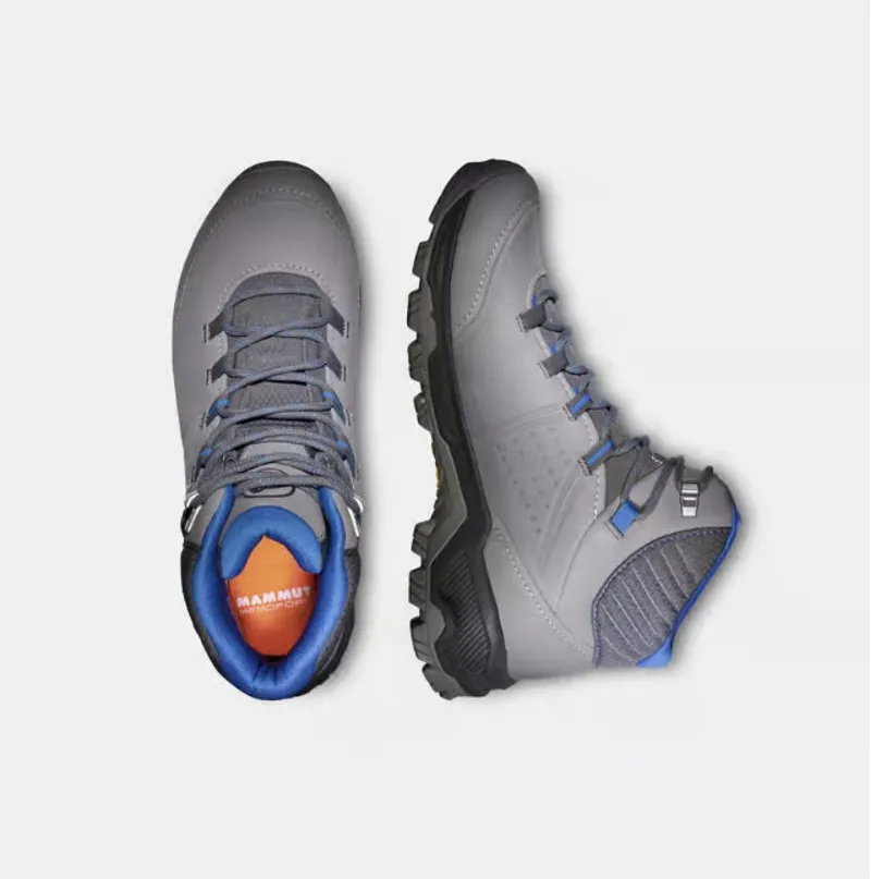 Mammut Nova IV Mid GTX Womens Hiking Boots in Titanium-Light Ice-4