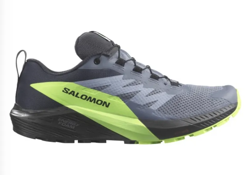 Salomon Sense Ride 5 Gore-Tex Waterproof Trail Shoe in Flint/Black