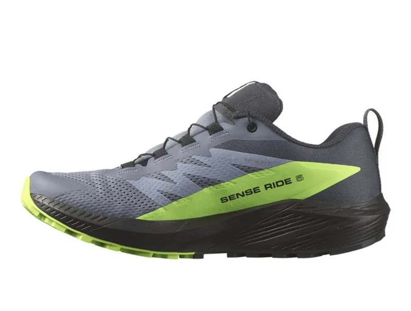 Salomon Sense Ride 5 Gore-Tex Waterproof Trail Shoe in Flint/Black-3