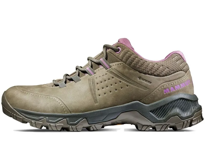 Mammut Nova IV Low GTX Womens Hiking Shoes in Iguana-Grape