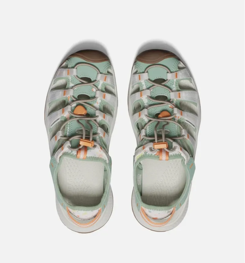 Keen Women's Astoria Sandal in Terrazzo/ Granite Green-3