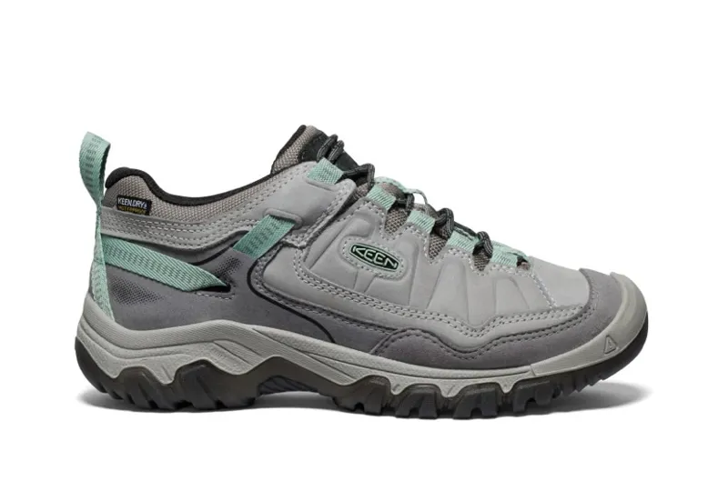 KEEN Women's Targhee IV Waterproof Shoe in Alloy/Granite Green