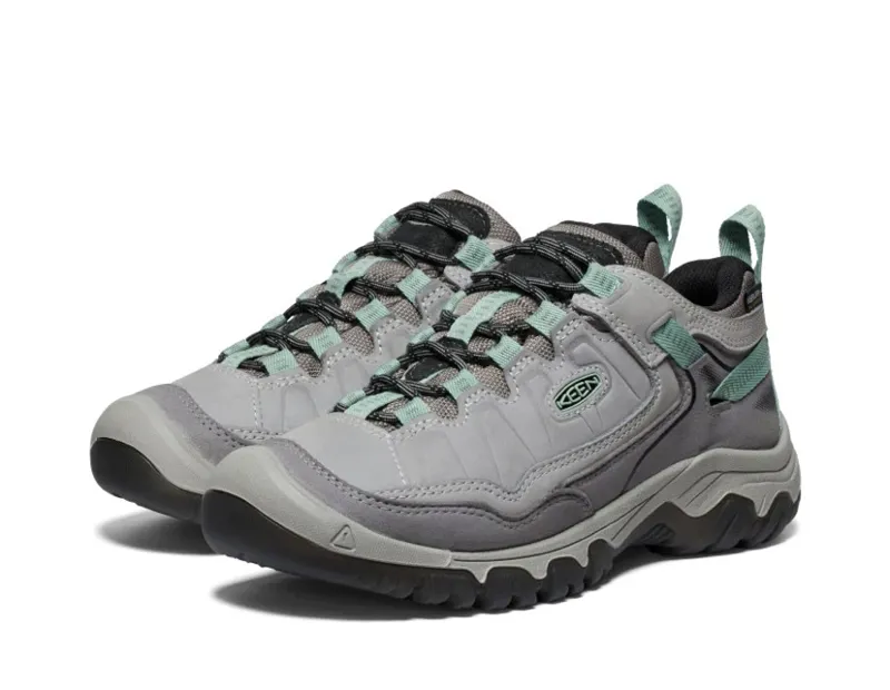 KEEN Women's Targhee IV Waterproof Shoe in Alloy/Granite Green-1