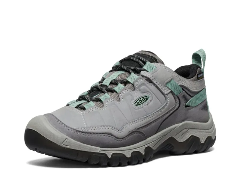 KEEN Women's Targhee IV Waterproof Shoe in Alloy/Granite Green-2