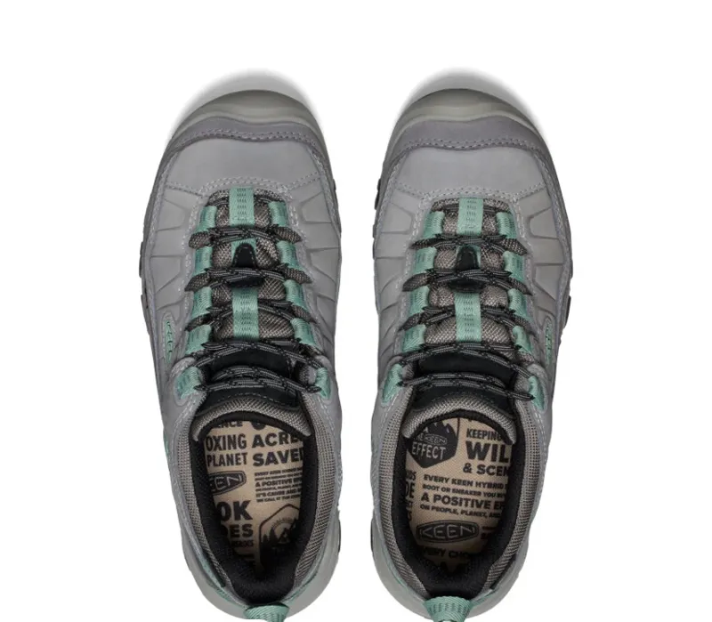 KEEN Women's Targhee IV Waterproof Shoe in Alloy/Granite Green-3