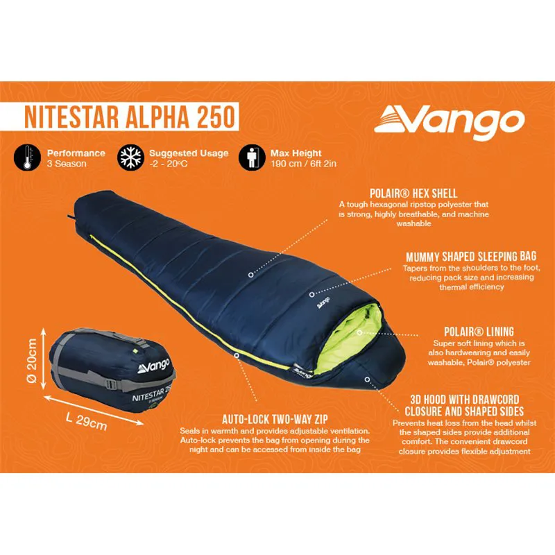 Vango Nitestar Alpha 250 in Classic Blue-1