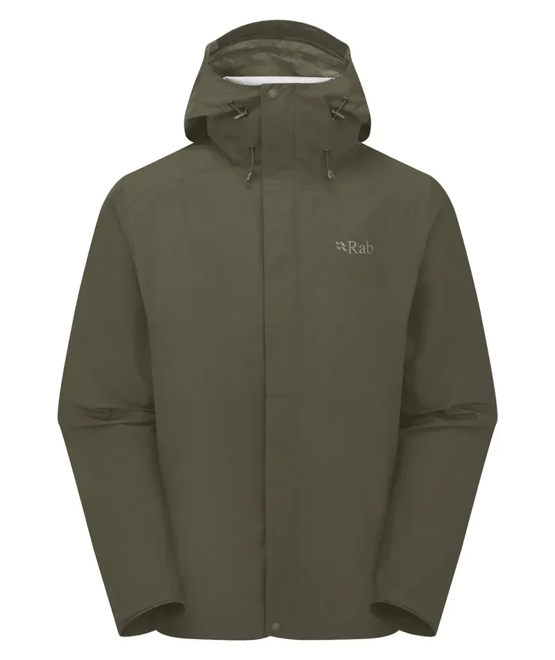 Rab Downpour Jacket in Army