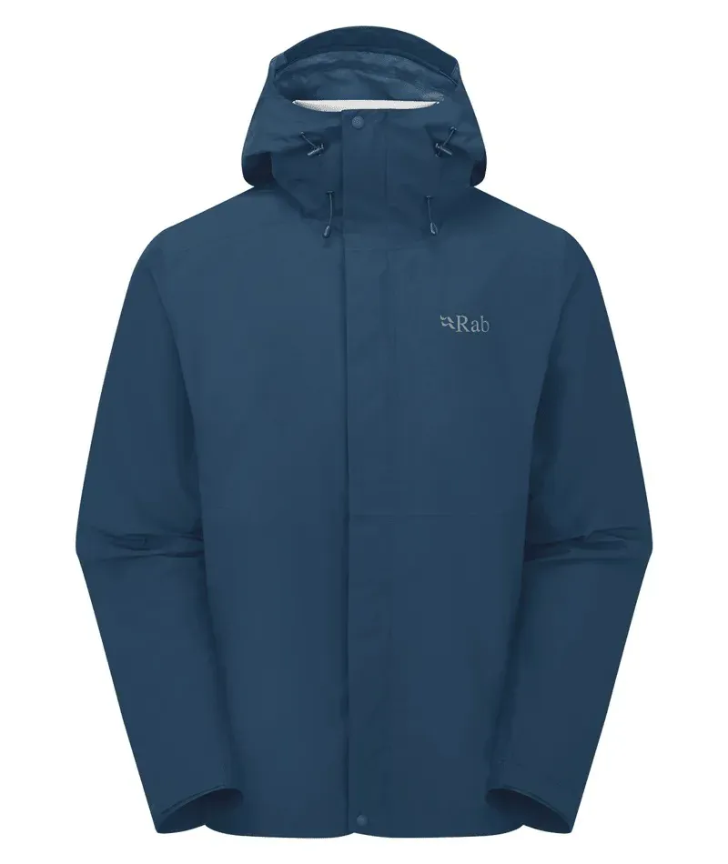 Rab Downpour Jacket in Tempest Blue