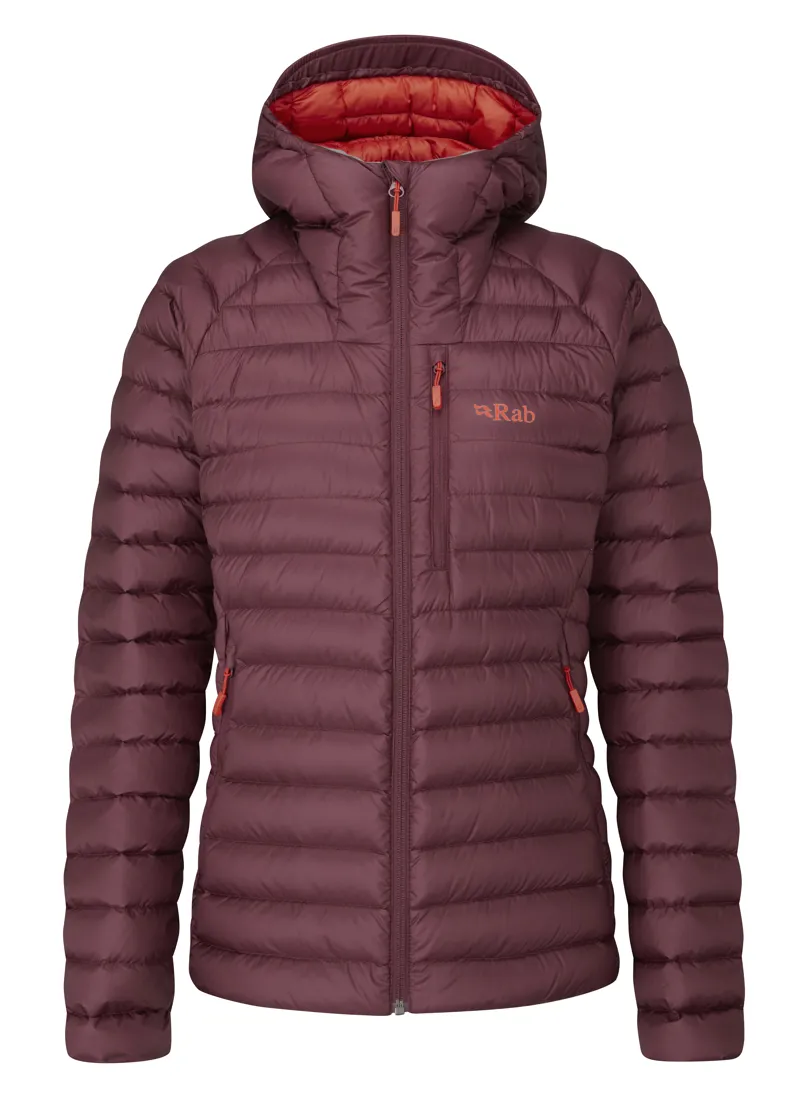 Rab Womens Microlight Alpine Down Jacket in Deep Heather