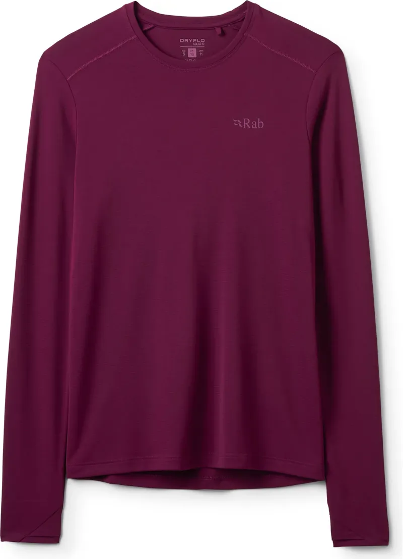 RAB Force Women's UPF40 Long Sleeve T-Shirt in Mulberry