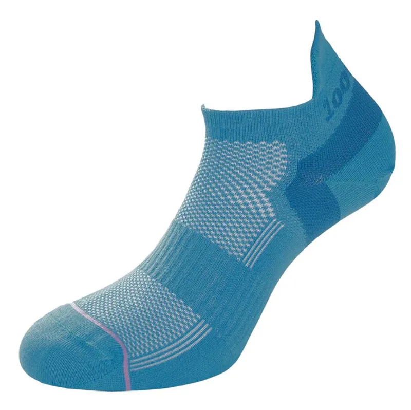 1000 mile Women's Trainer Liner Sock in Teal Blue