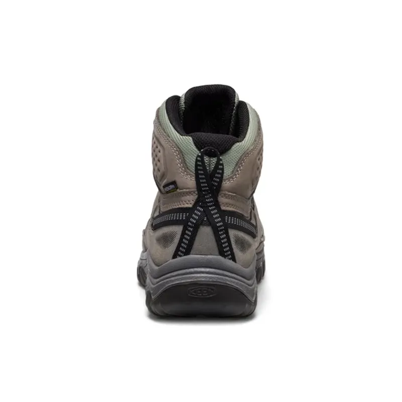 KEEN Women's Targhee IV Mid Waterproof Boot in Grey/Lily Pad-3