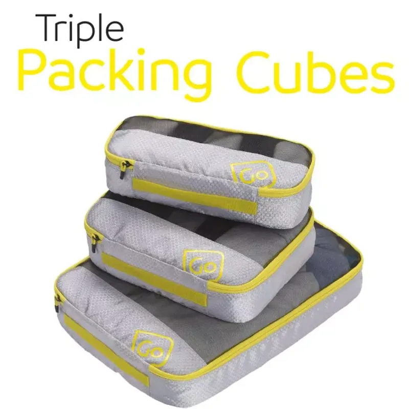 GO TRAVEL Packing Cubes - Triple Pack-1