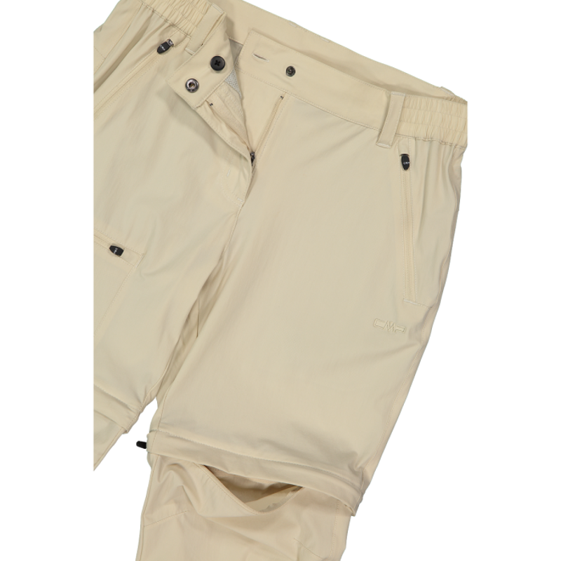 CMP Women's Zip off stretch pants in cream-1