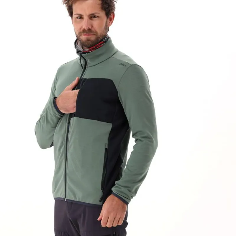 CMP Grid Mountain Fleece in Musk-2