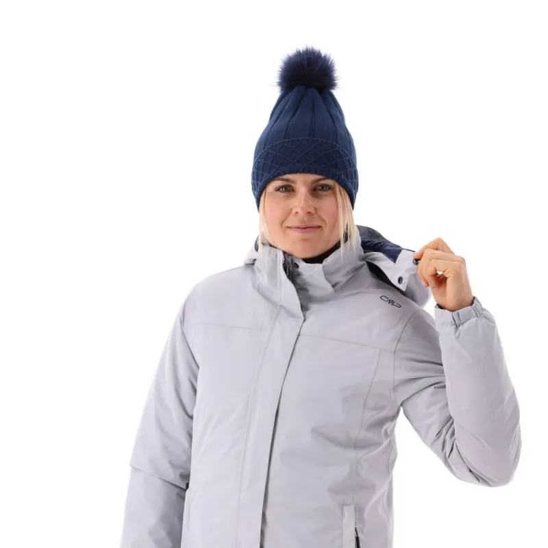 CMP Womens Waterproof Insulated Parka in Blue Ink Navy-4