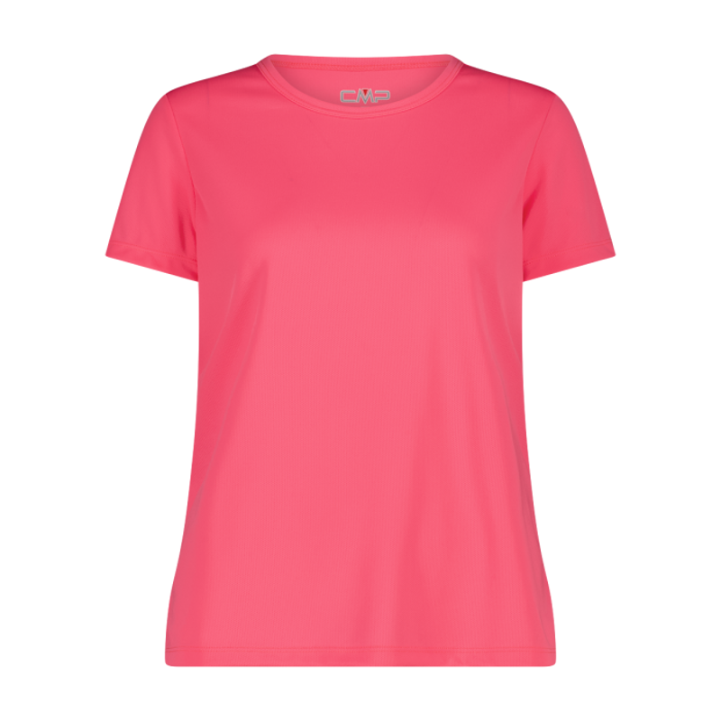 CMP Women's Tech T-Shirt in Pink Fluo