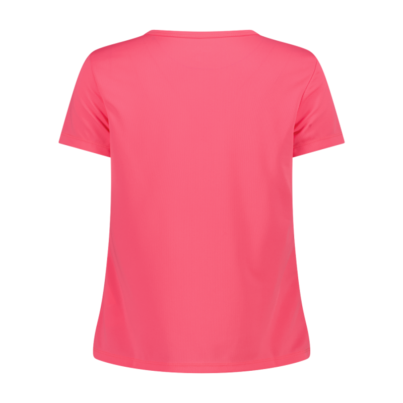 CMP Women's Tech T-Shirt in Pink Fluo-2