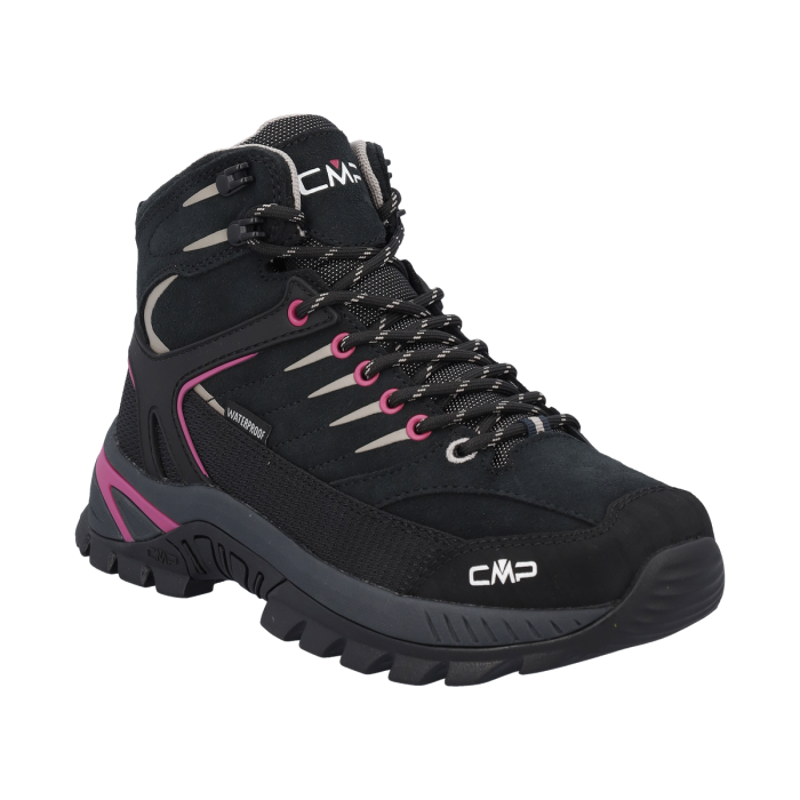 CMP Women's Rigel 2.0 Mid Waterproof Boot in Deep Piombo/Amaranto