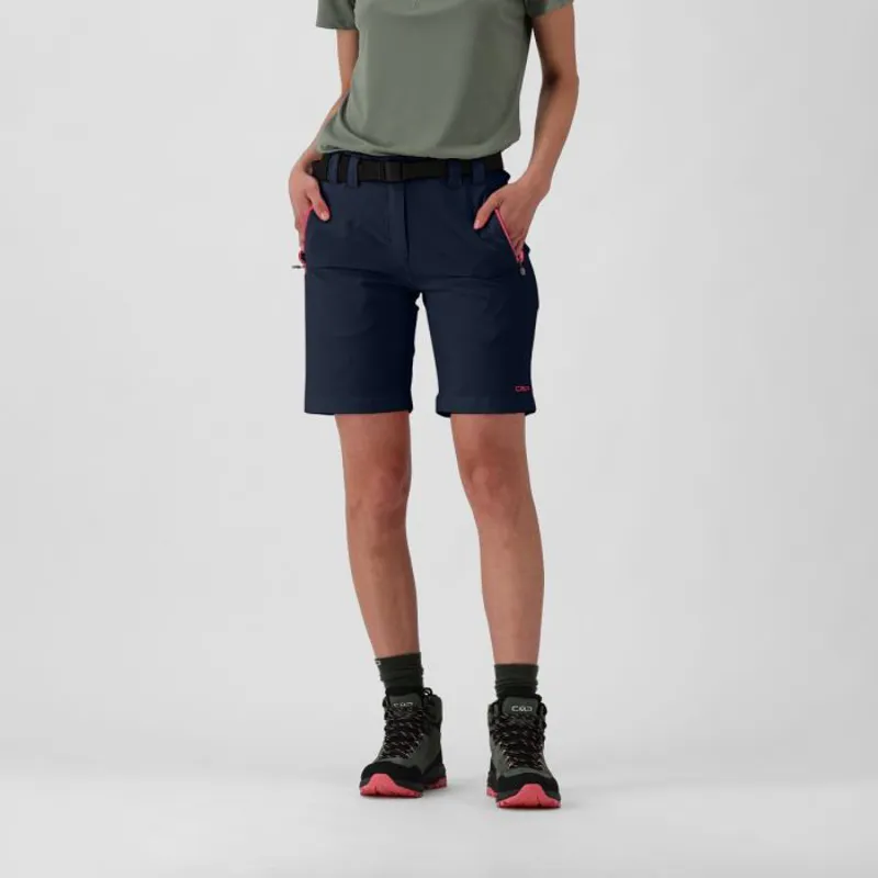 CMP Women's Trekking Short in Navy Blue/Magenta-1