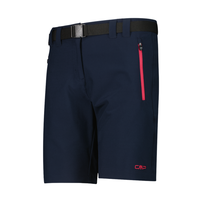 CMP Women's Trekking Short in Navy Blue/Magenta-3