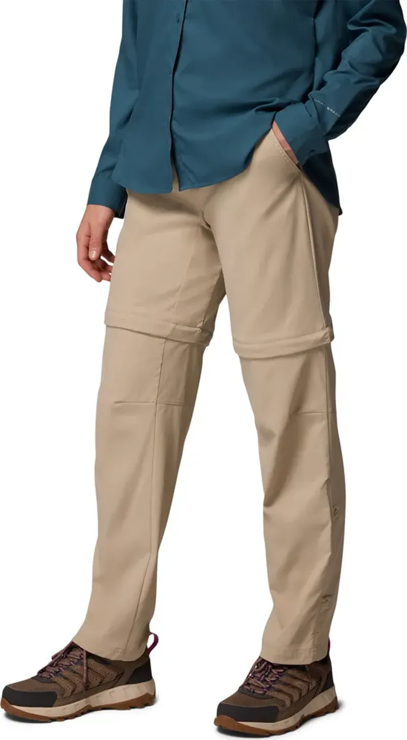COLUMBIA Women's Leslie Falls Convertible Hiking Pant in Fossil-1