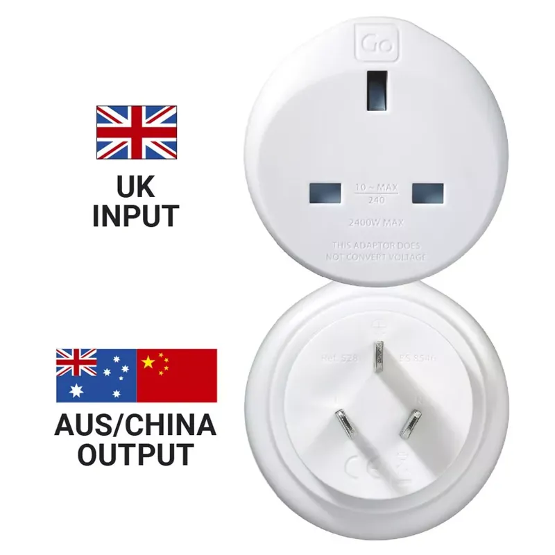 GO TRAVEL UK to Australia / China Travel Adaptor-2