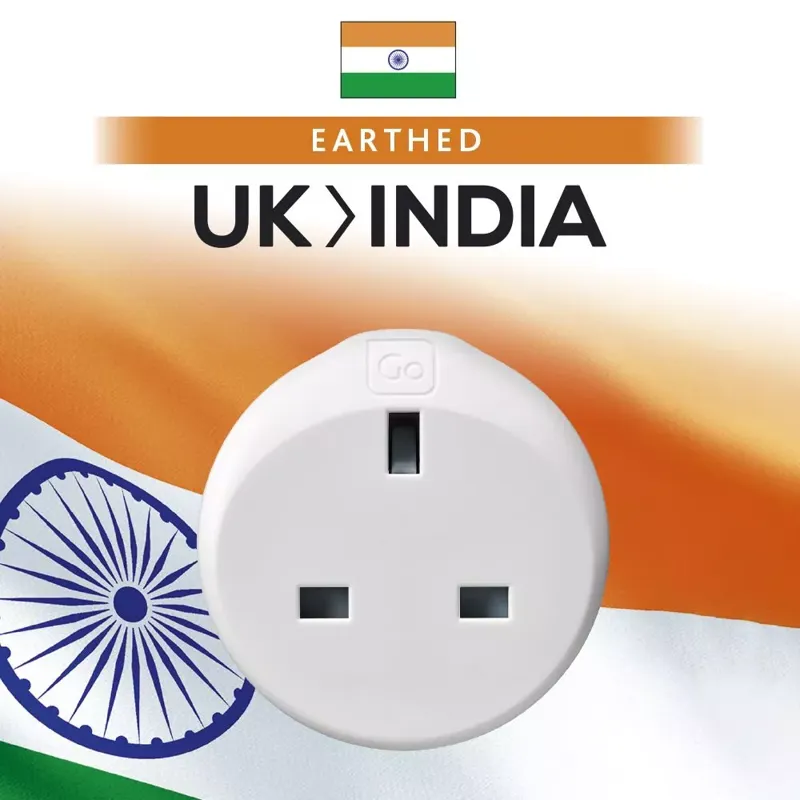 GO TRAVEL UK to India Adaptor