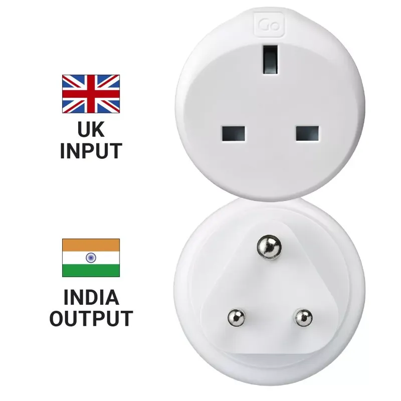 GO TRAVEL UK to India Adaptor-1