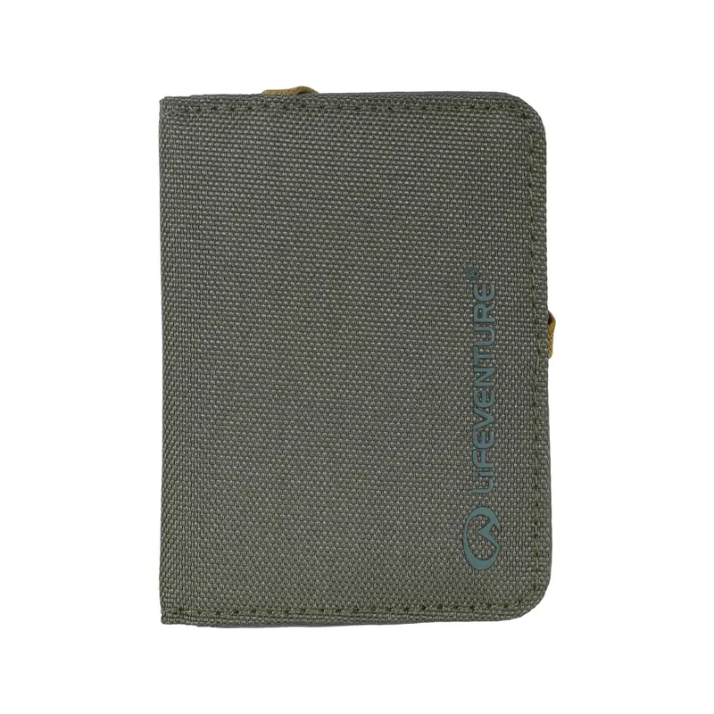 Lifeventure RFID Card Wallet in Olive
