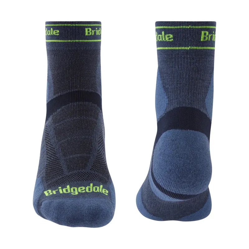 BRIDGEDALE T2 Ultra Light Merino Sport 3/4 socks in Denim-1
