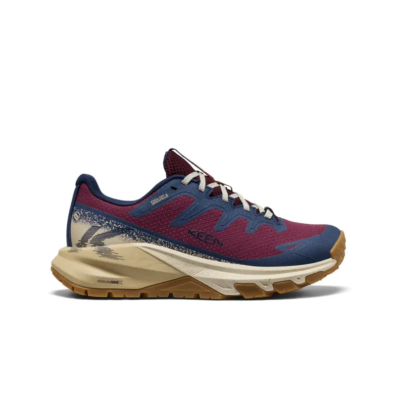 KEEN Women's Targhee Apex Waterproof Shoe in Fig/Naval Academy