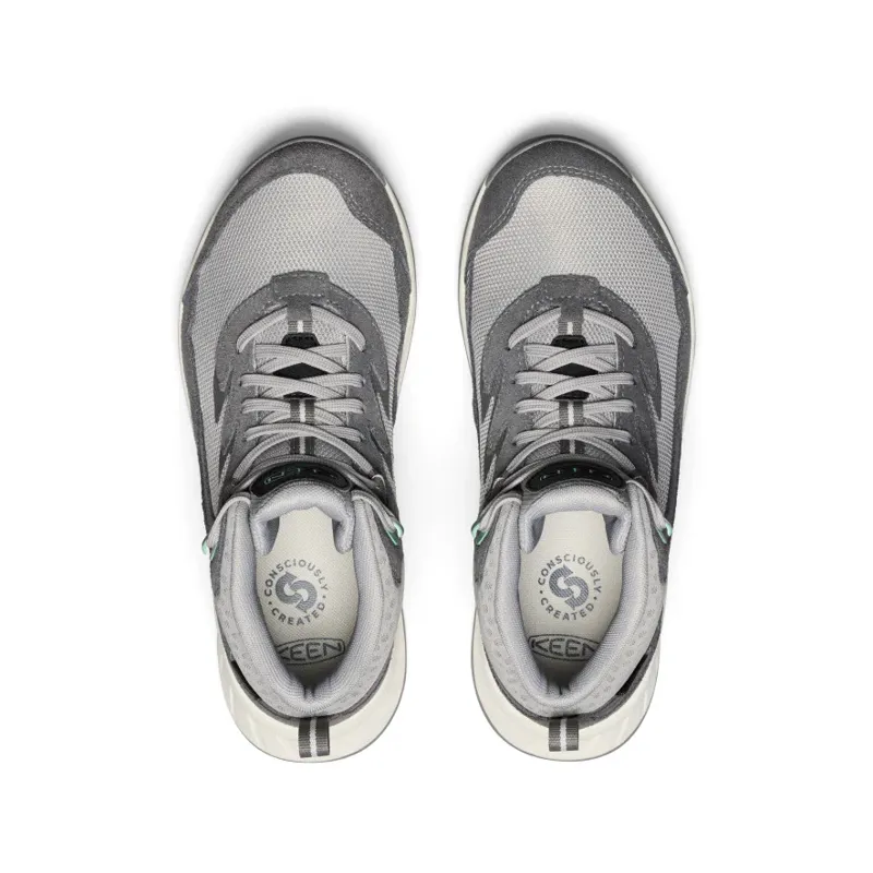 KEEN Women's Hightrail Mid Waterproof Boot in Alloy/Lichen-2