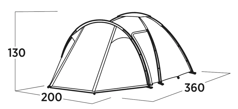 EAST CAMP Lomsdal 3 Person Tent-4