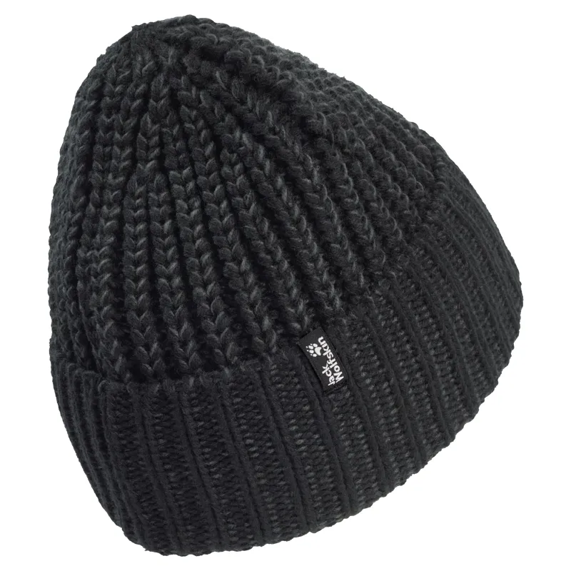 JACK WOLFSKIN Badge Paw Beanie in Black-2