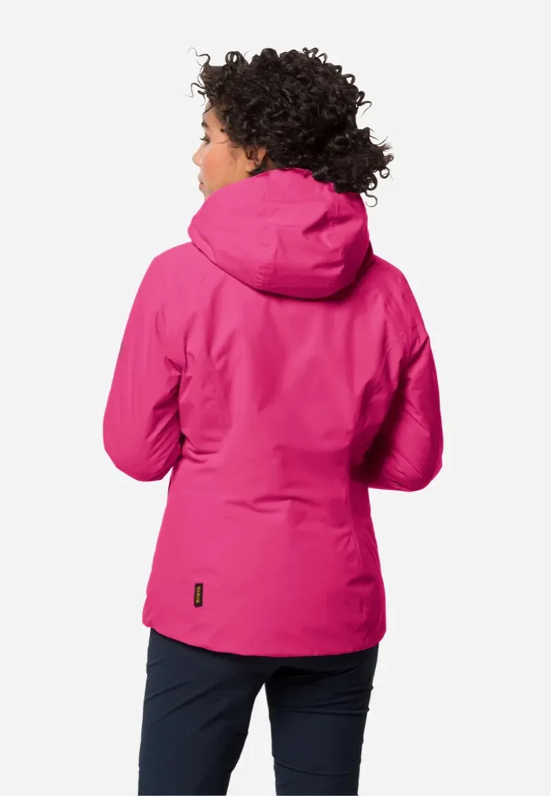 Jack Wolfskin Argon Storm Insulated Waterproof Jacket in Pink Anemone-1