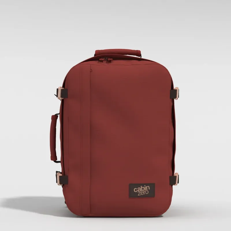 CABIN ZERO Classic 44 Litre Cabin Backpack in Sangria Red