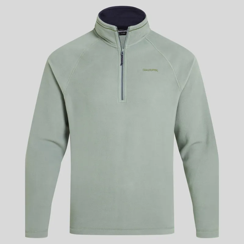 CRAGHOPPERS Corey IV Half Zip Micro Fleece in Soft Sage-1