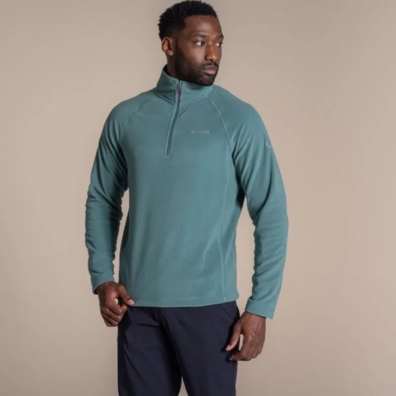CRAGHOPPERS Corey VI Half Zip Microfleece in Green Ridge