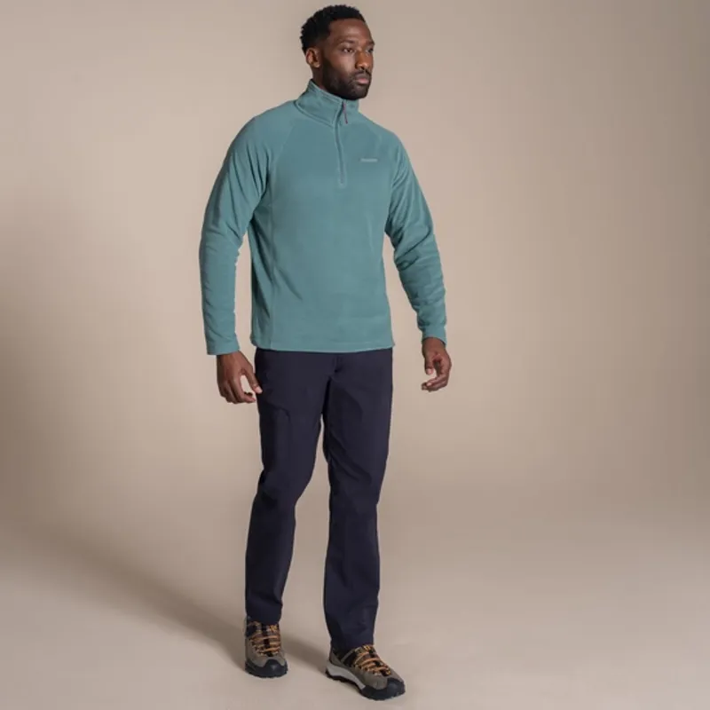 CRAGHOPPERS Corey VI Half Zip Microfleece in Green Ridge-2