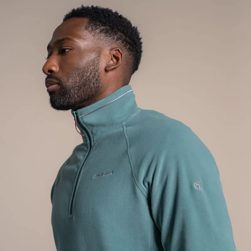 CRAGHOPPERS Corey VI Half Zip Microfleece in Green Ridge-5