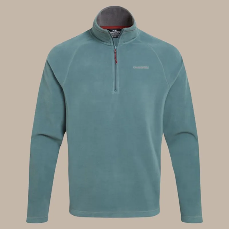 CRAGHOPPERS Corey VI Half Zip Microfleece in Green Ridge-1