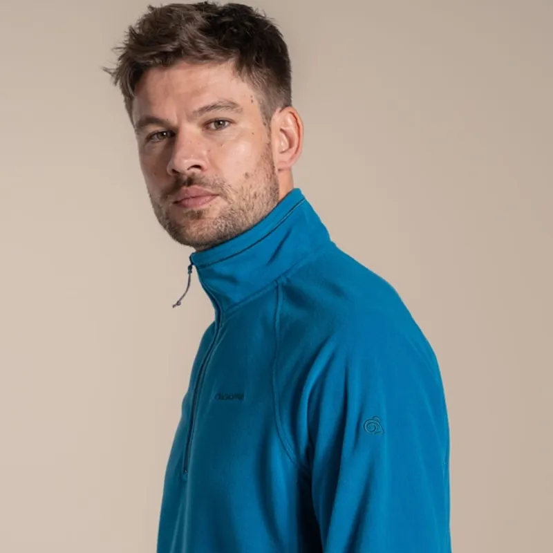CRAGHOPPERS Corey VI Half Zip Microfleece in River Blue-2