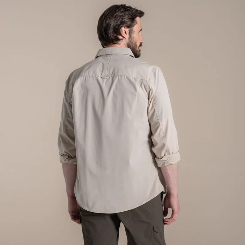 CRAGHOPPERS Kiwi Long Sleeve Trekking Shirt in Oatmeal-2
