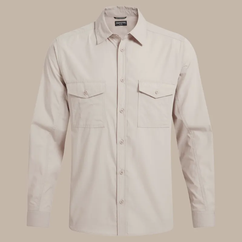 CRAGHOPPERS Kiwi Long Sleeve Trekking Shirt in Oatmeal-7